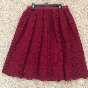 Francesca’s collection lace midi skirt